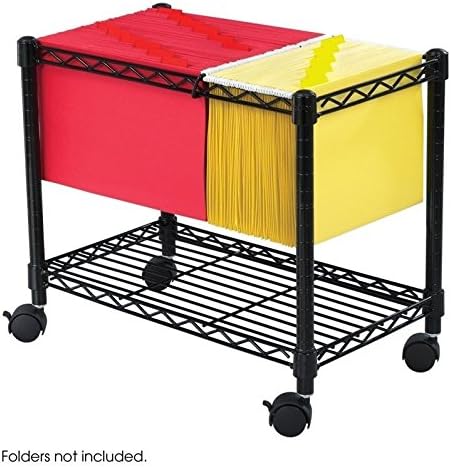 Black Wire Mobile File Cart Q4685