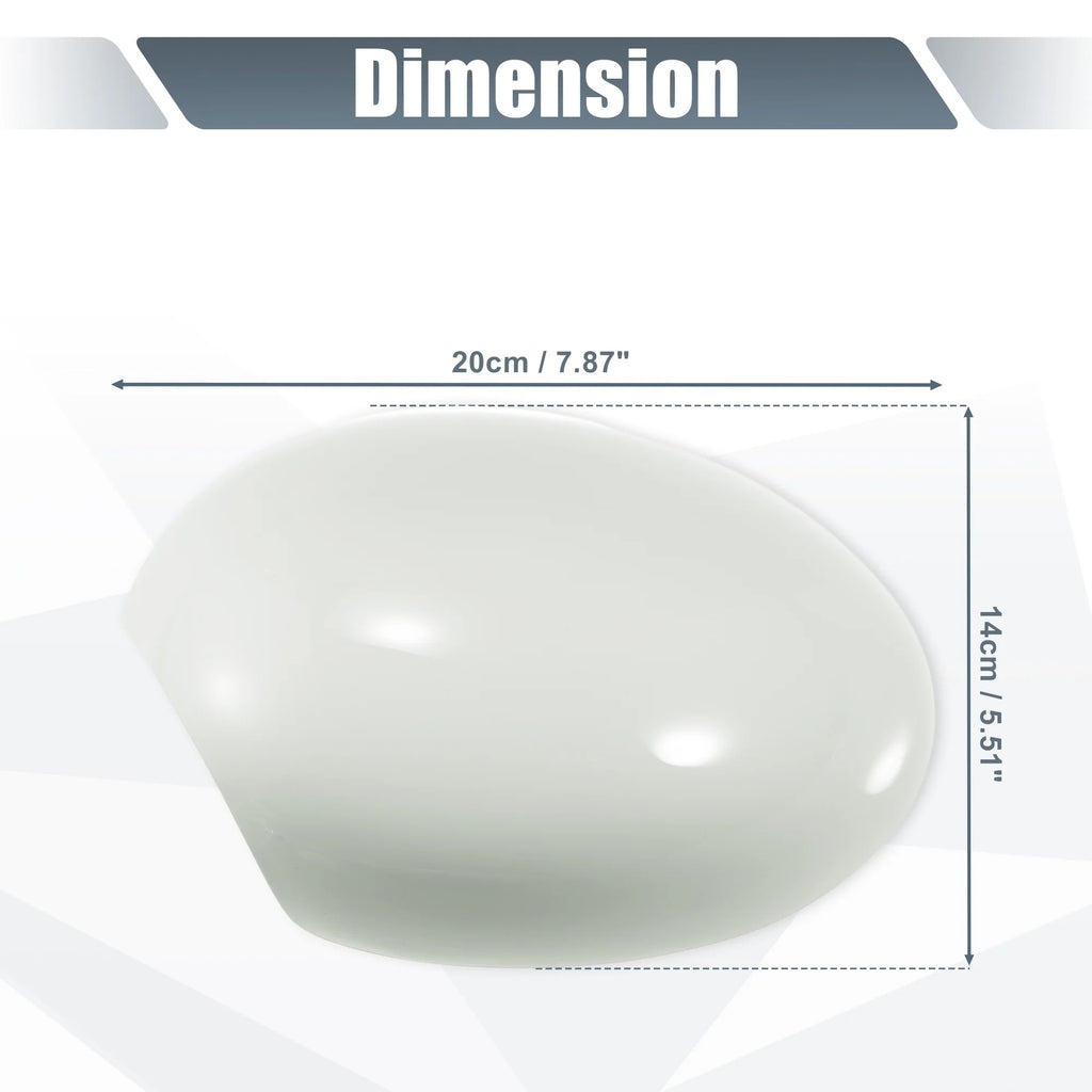 White Left Side Mirror Cover Cap for BMW Mini Clubman R55 Hatchback Cooper R56 L809