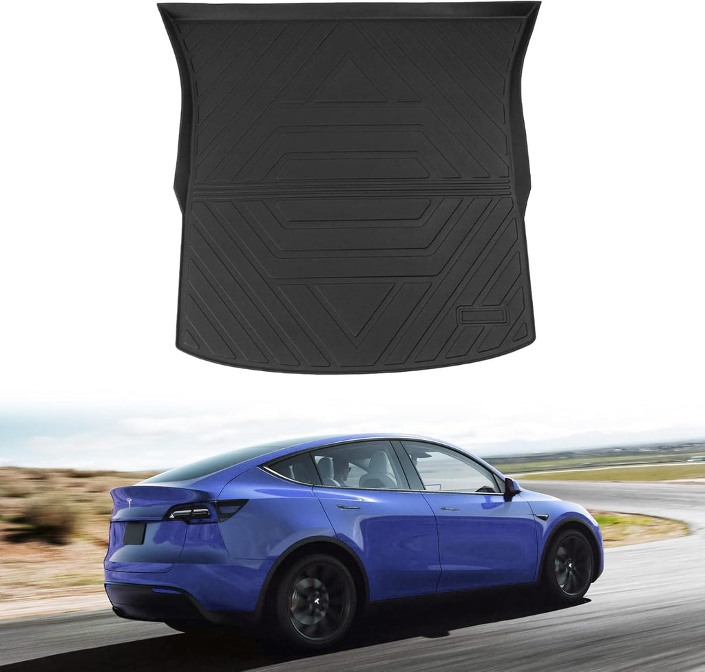 Tesla Model Y Trunk Mat Cargo Liner with Backrest Mat for 7 Seats P73859