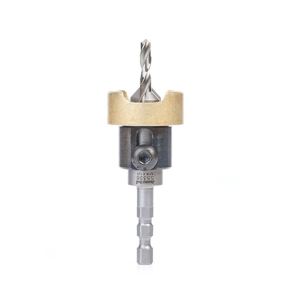 Carbide Tipped 82 Degree Countersink with Adjustable Depth Stop X178
