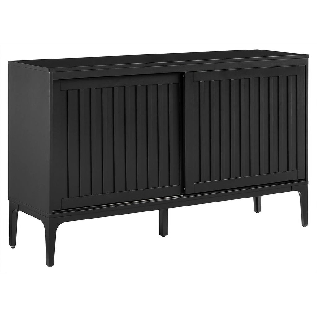 Matte Black Particle Board Wood Sideboard O409