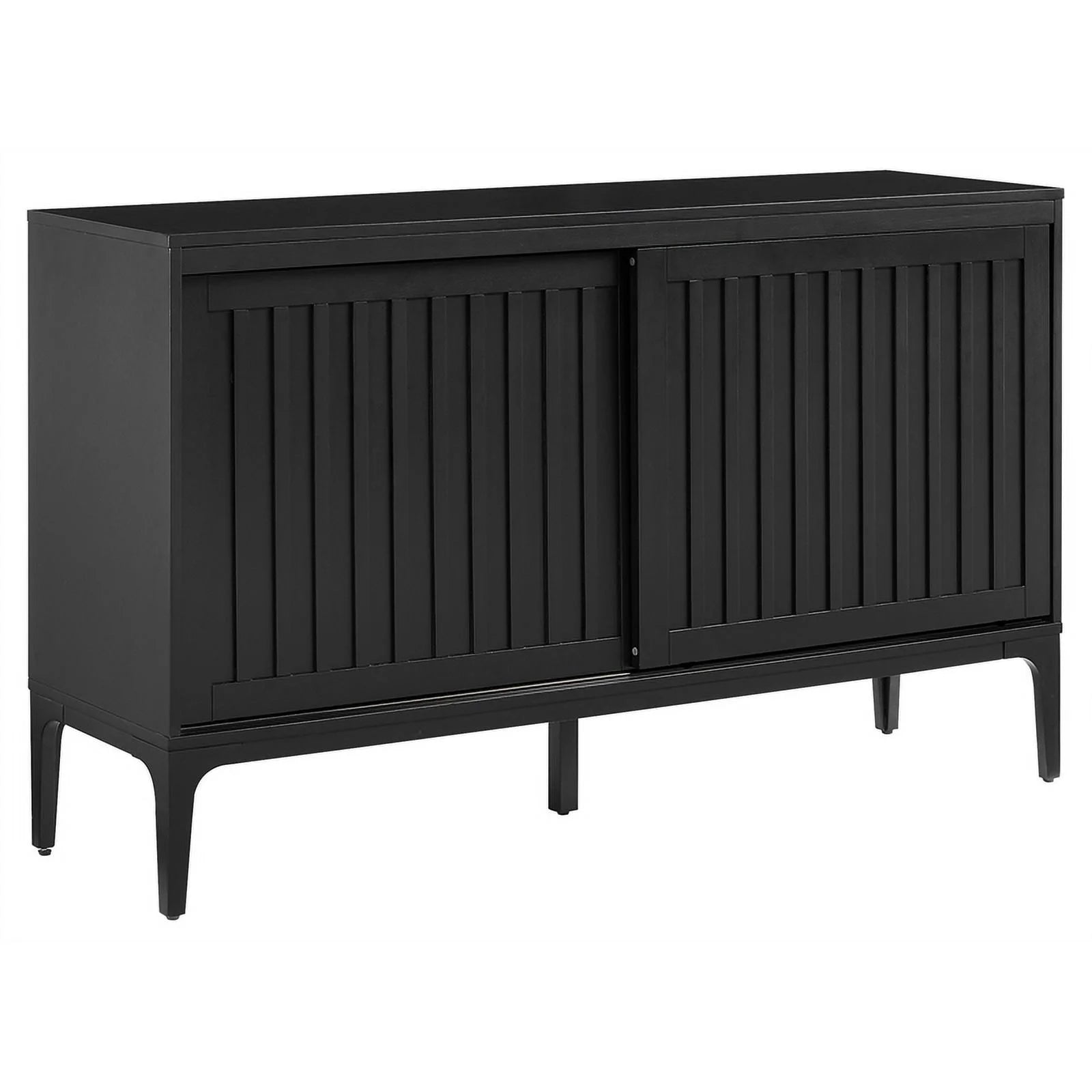 Matte Black Particle Board Wood Sideboard O409