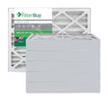 Silver MERV 8 17x22x4 Pleated AC Furnace Air Filter, Pack of 6 Z592
