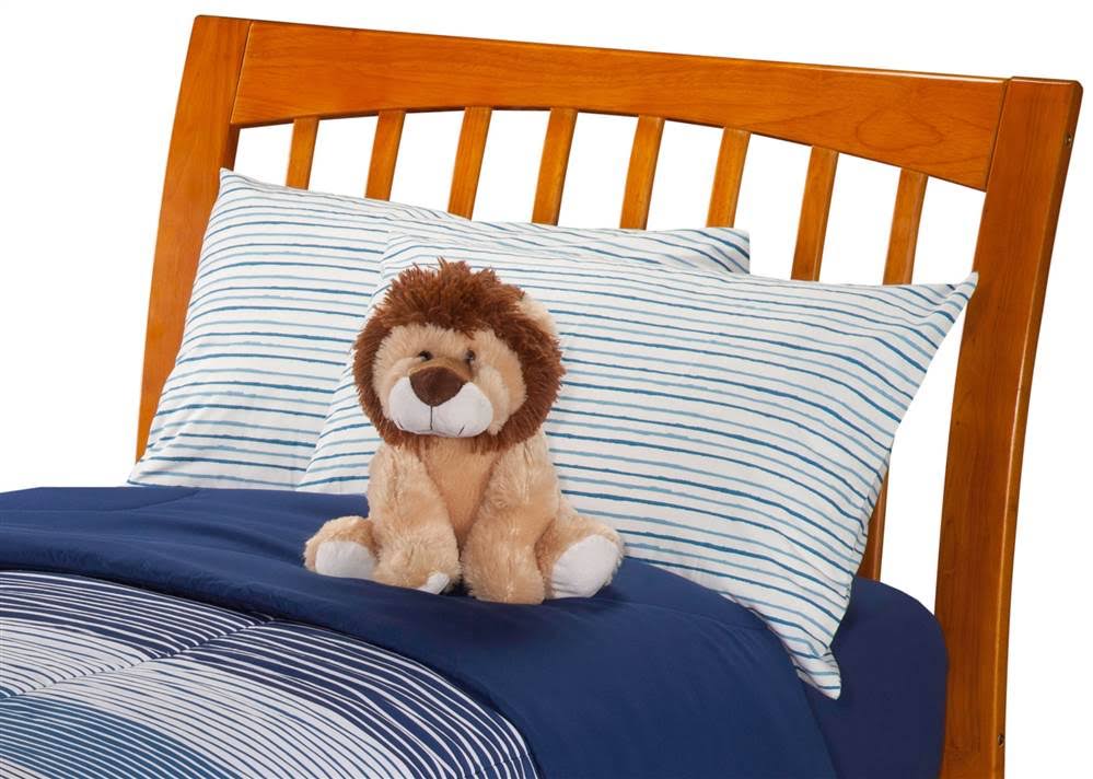 Caramel Latte Twin Flat Panel Bed with Trundle Y612161