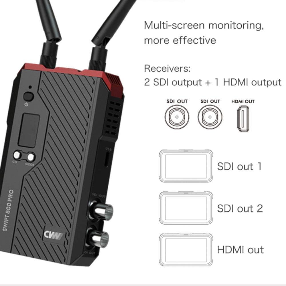 Wireless Video Transmission System Transmitter Receiver HDMI SDI 800ft T2881