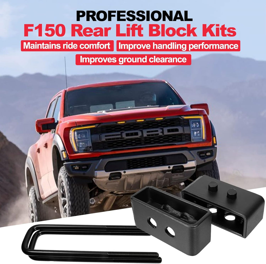 2 inch Rear Leveling Kit with Extended U Bolts Pickup Pack of 2 W30339
