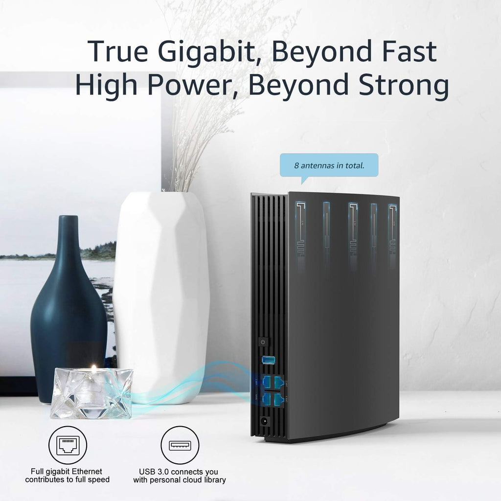 AC3200 Dual Band Wireless Router with USB 3.0 Port & Gigabit Ethernet Ports, Pack of 2 Y486225