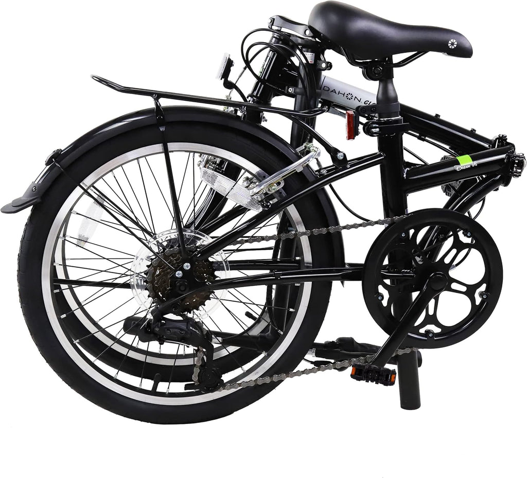 Black 20” Steel Frame 6-Speed Folding Bike J287