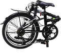 Black 20” Steel Frame 6-Speed Folding Bike J287