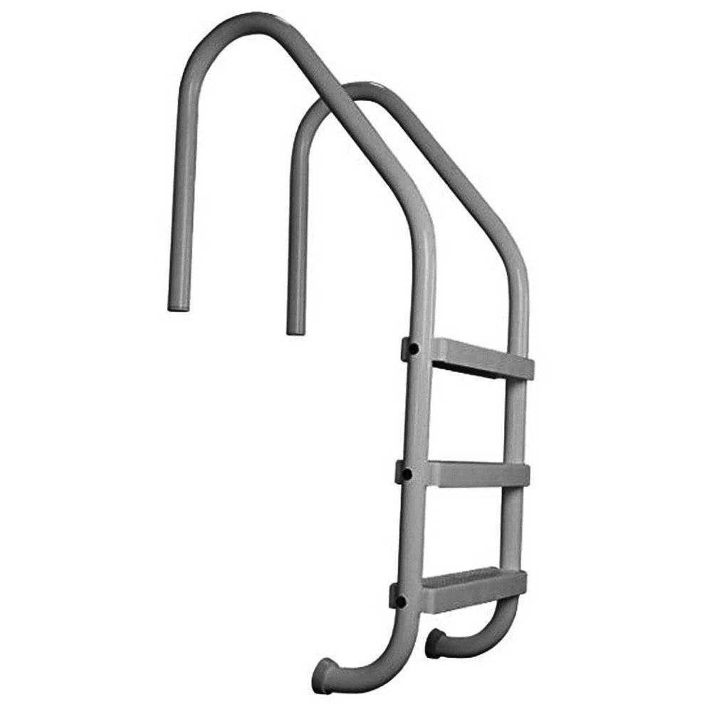 3 Step Polymer Finish Inground Pool Ladder, Graphite Gray U93262