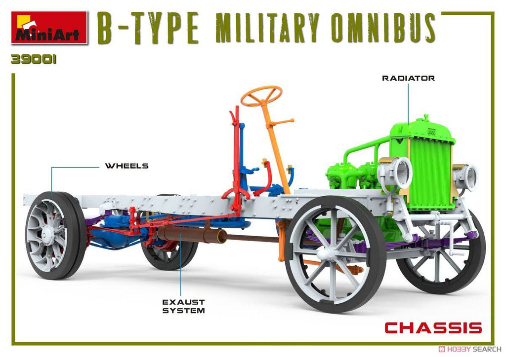 1/35 Scale B-Type Military Omnibus Model Kit P373256