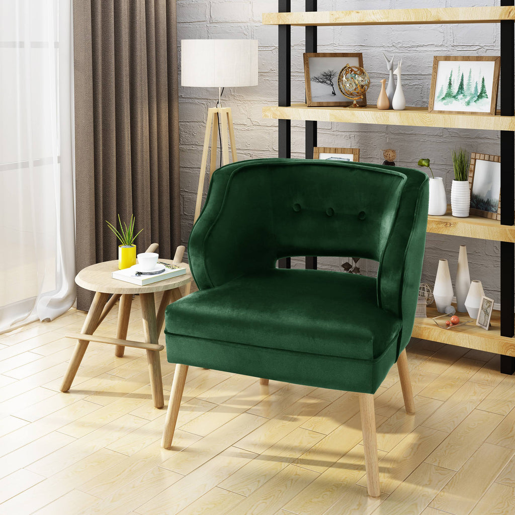 Emerald Velvet Accent Chair P511