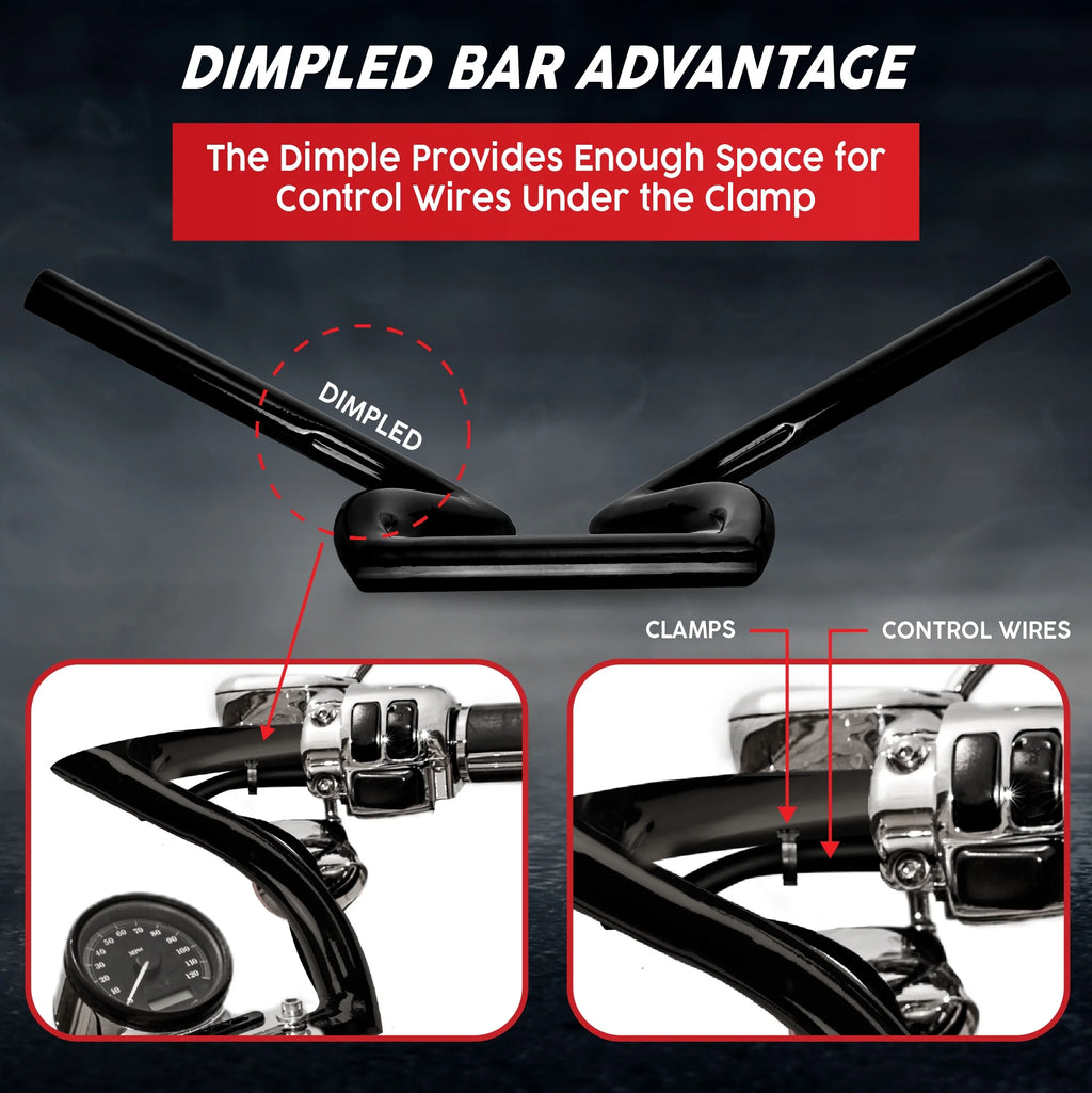 Black Z-Bar Handlebar 1 Inch B286