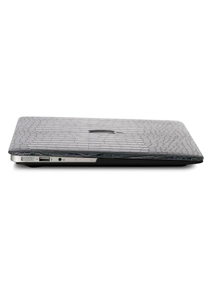 Faux Crocodile MacBook Case - Charcoal G7939