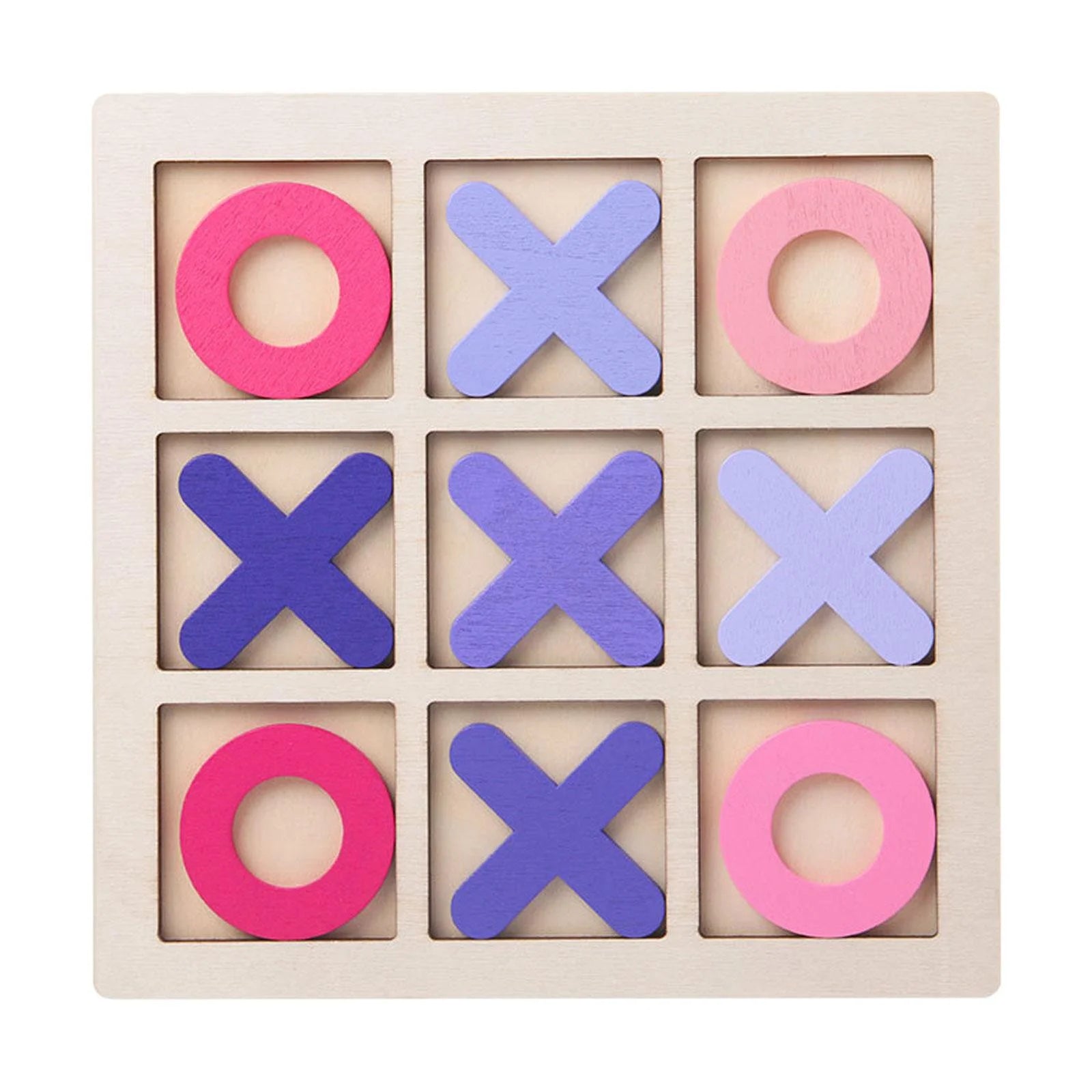 Pink Tic Tac Toe Board Puzzle Game E1763