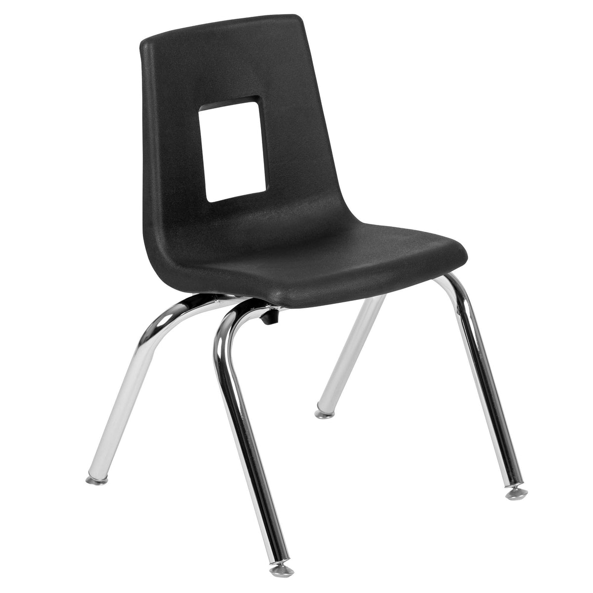 Mobile Laminate Activity Table Set with Student Stack Chairs, Oak/Black P868325