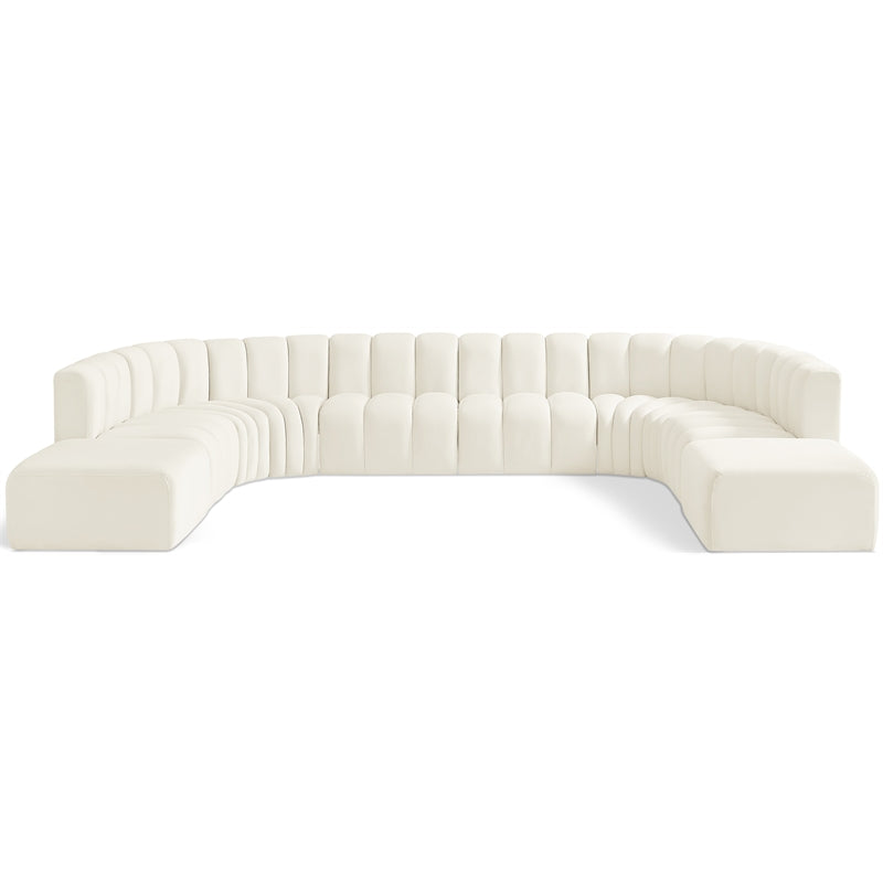 Cream Velvet Modular Sofa A944
