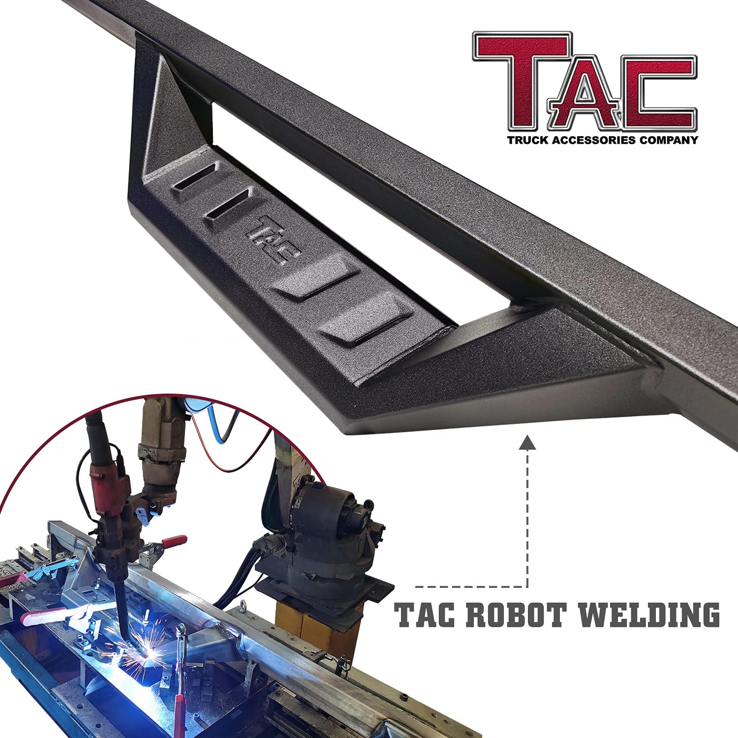 Fine Texture Black Running Boards (2pcs) C691465