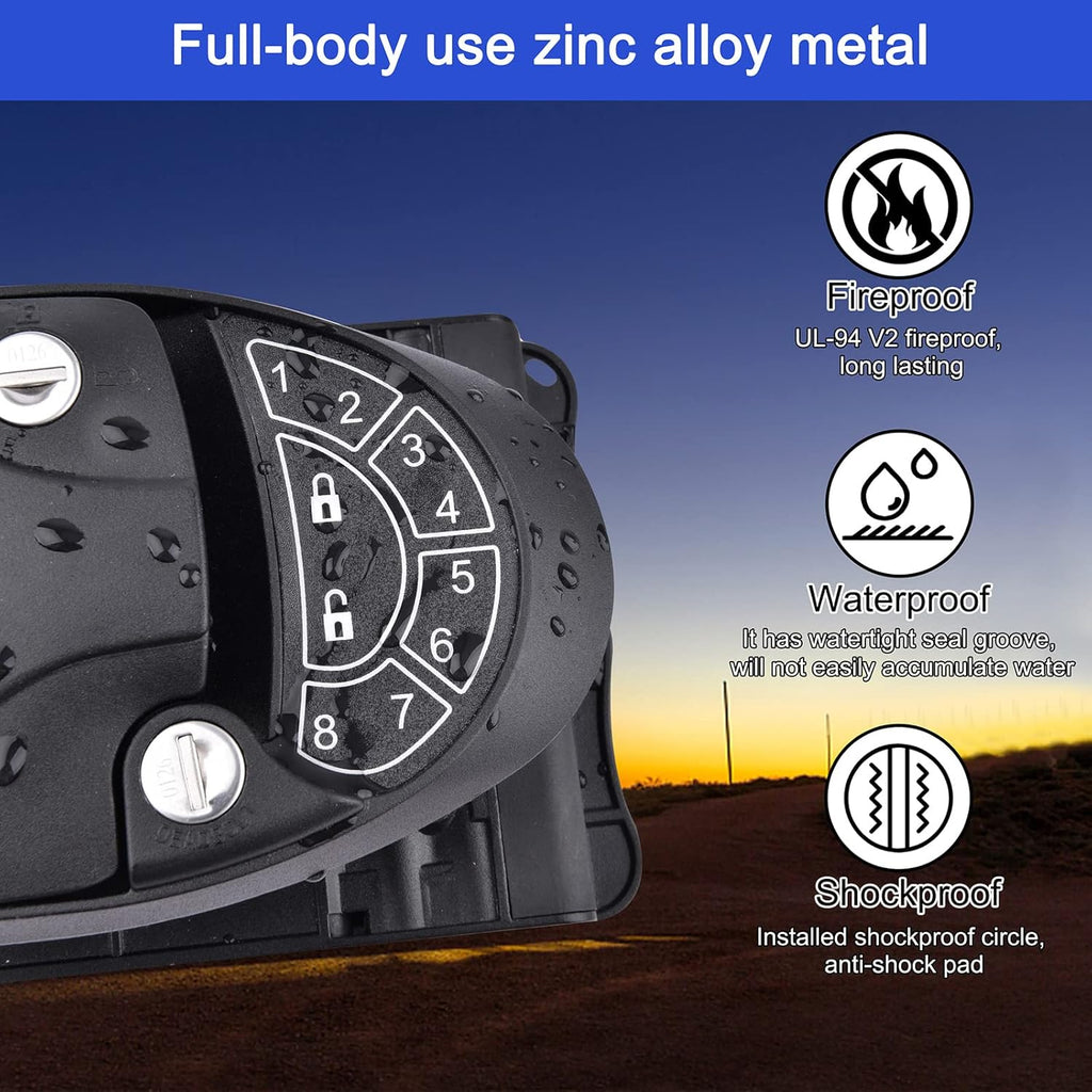 Waterproof & Shockproof RV Keyless Entry Door Lock with 2 Key Fobs and Backlit Keypad 100% Metal I791