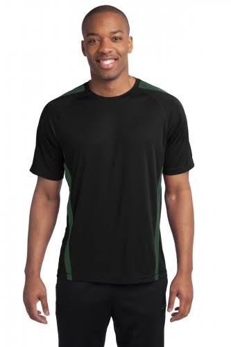 Black / Forest Green 2XL Colorblock Tee U7659