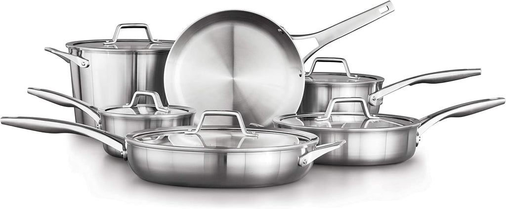 11-Piece Stainless Steel Cookware Set C2267