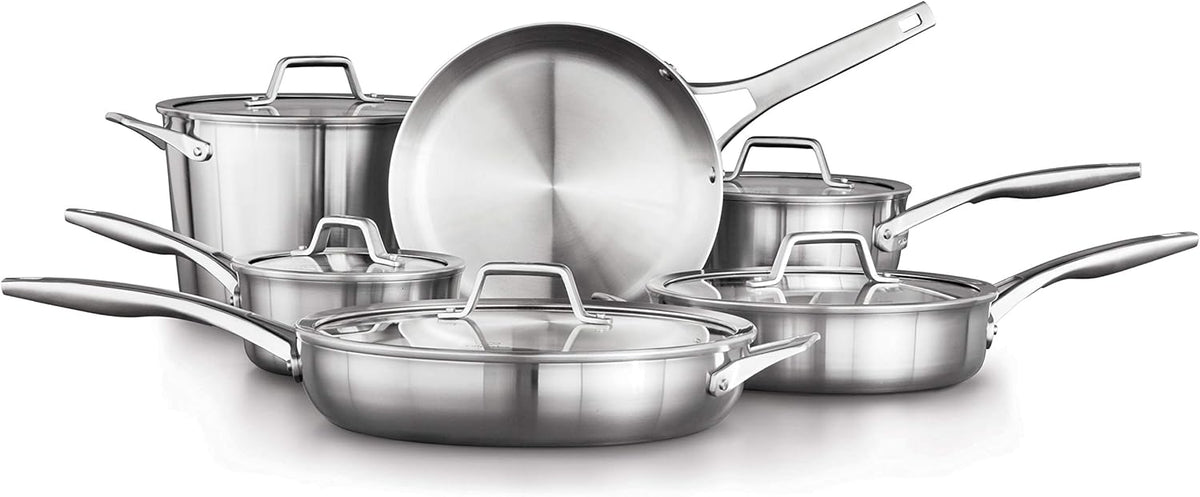 11-Piece Stainless Steel Cookware Set C2267