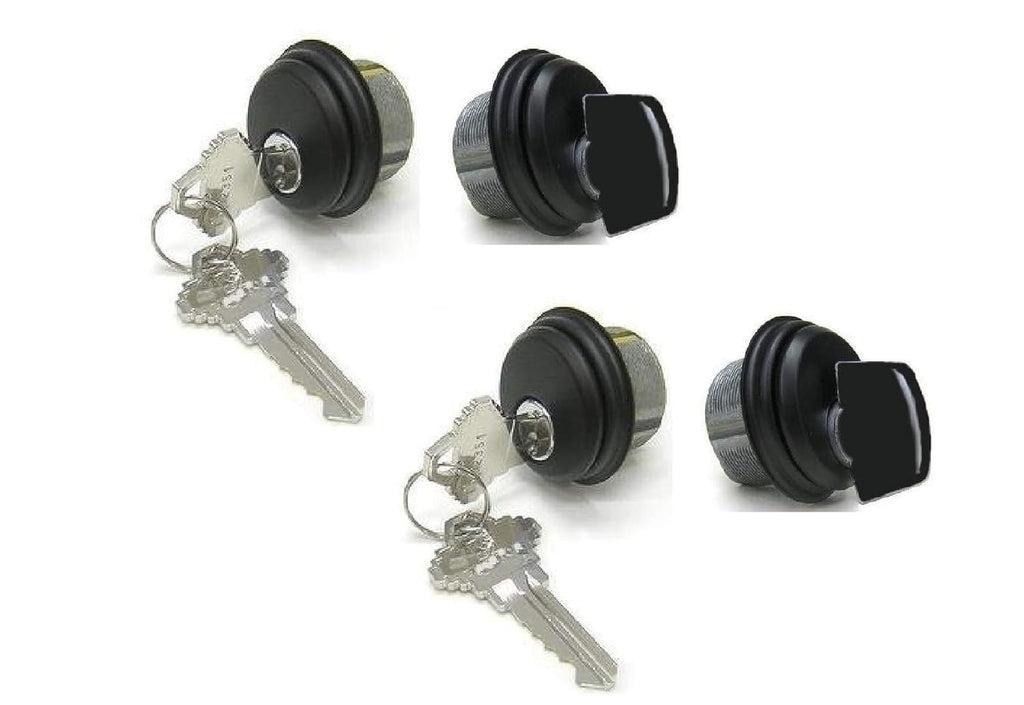 Dark Brown Mortise Lock Cylinder & Thumbturn, Pack of 2 Y136281