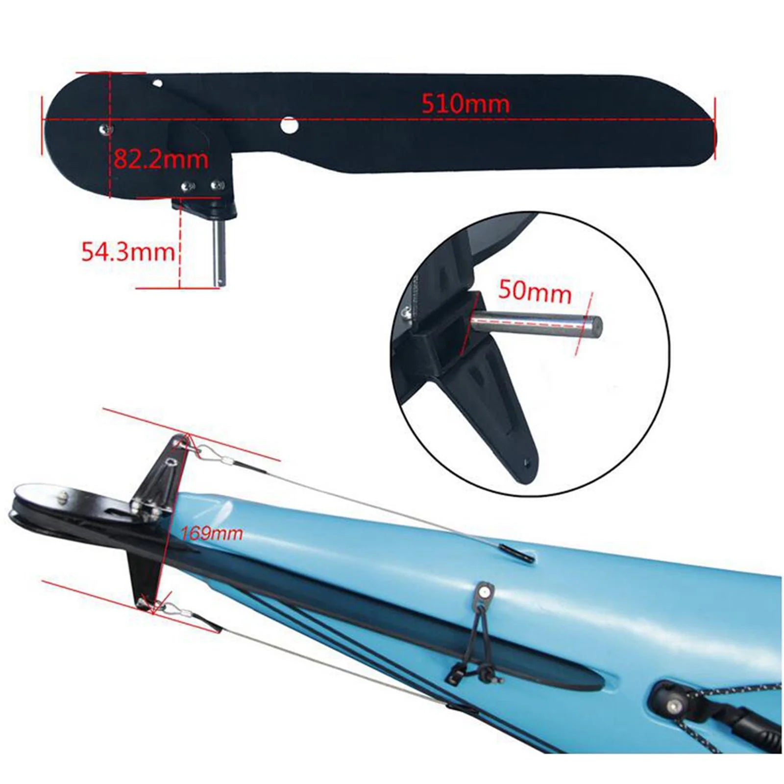 Nylon Kayak Rudder Foot Control B7242