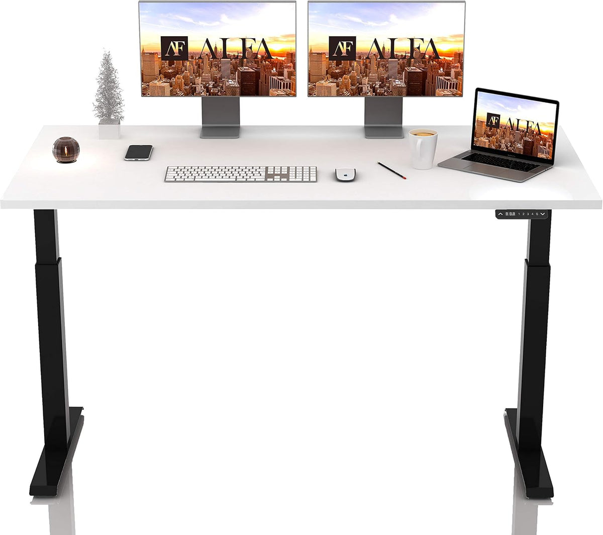 Electric Standing Desk with 4 Pre-Set Memory Q579588
