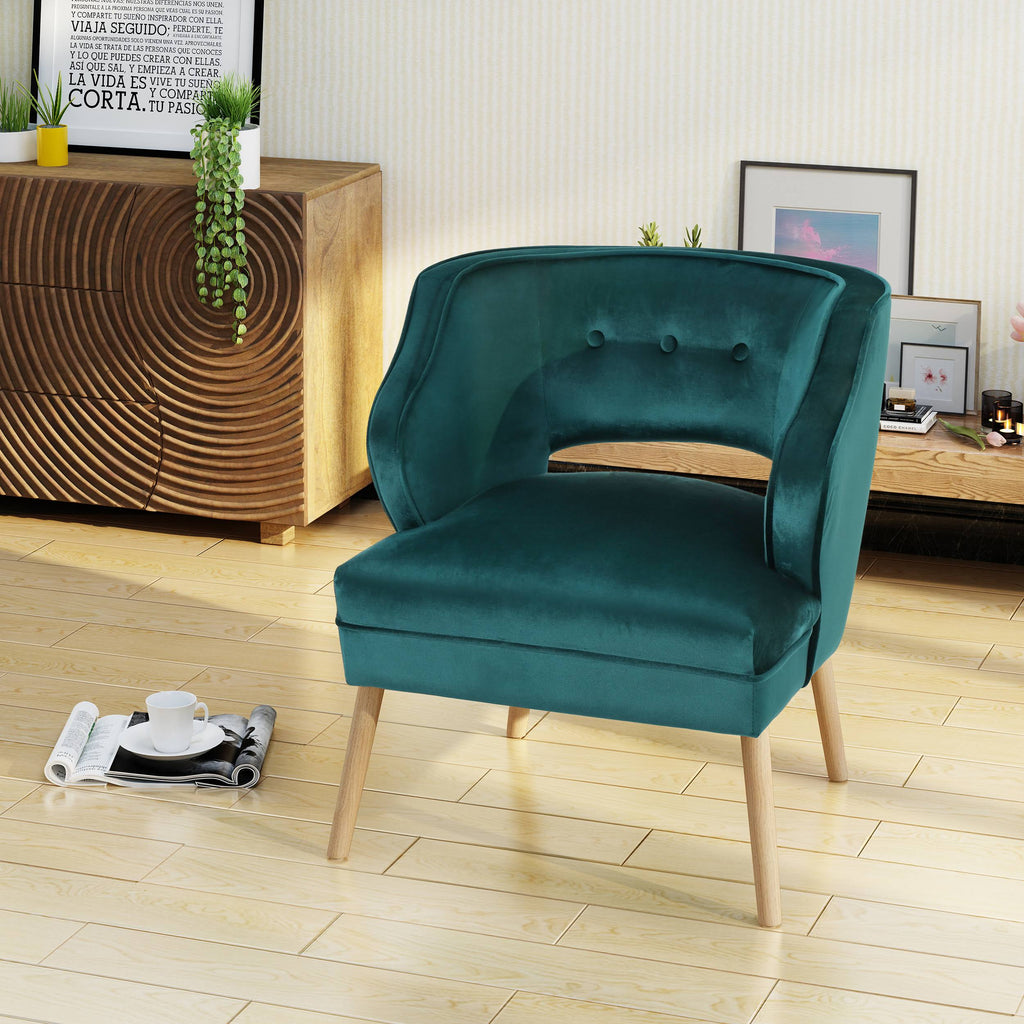 Emerald Velvet Accent Chair P511