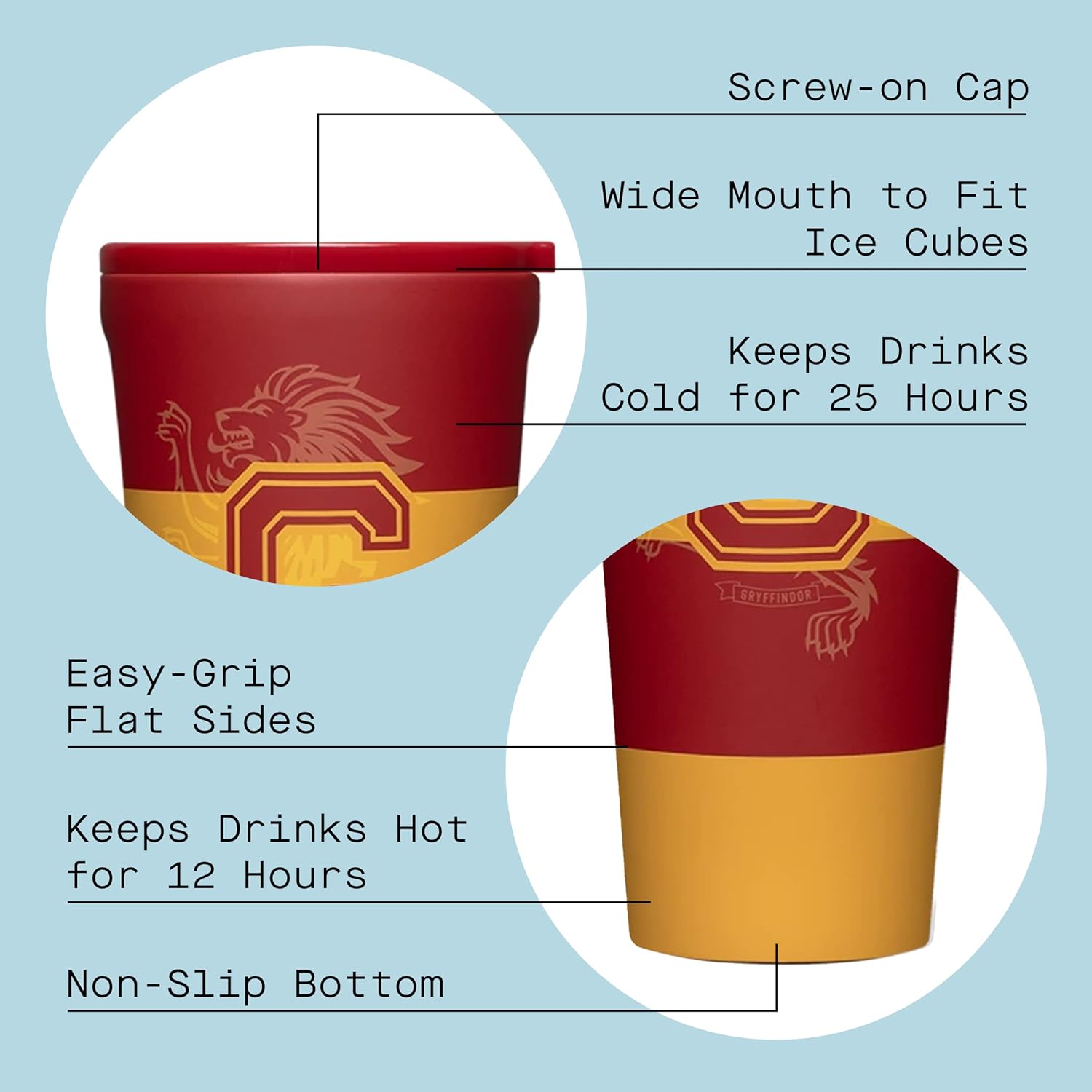 16 Oz Insulated Water Bottle With Lid I223862