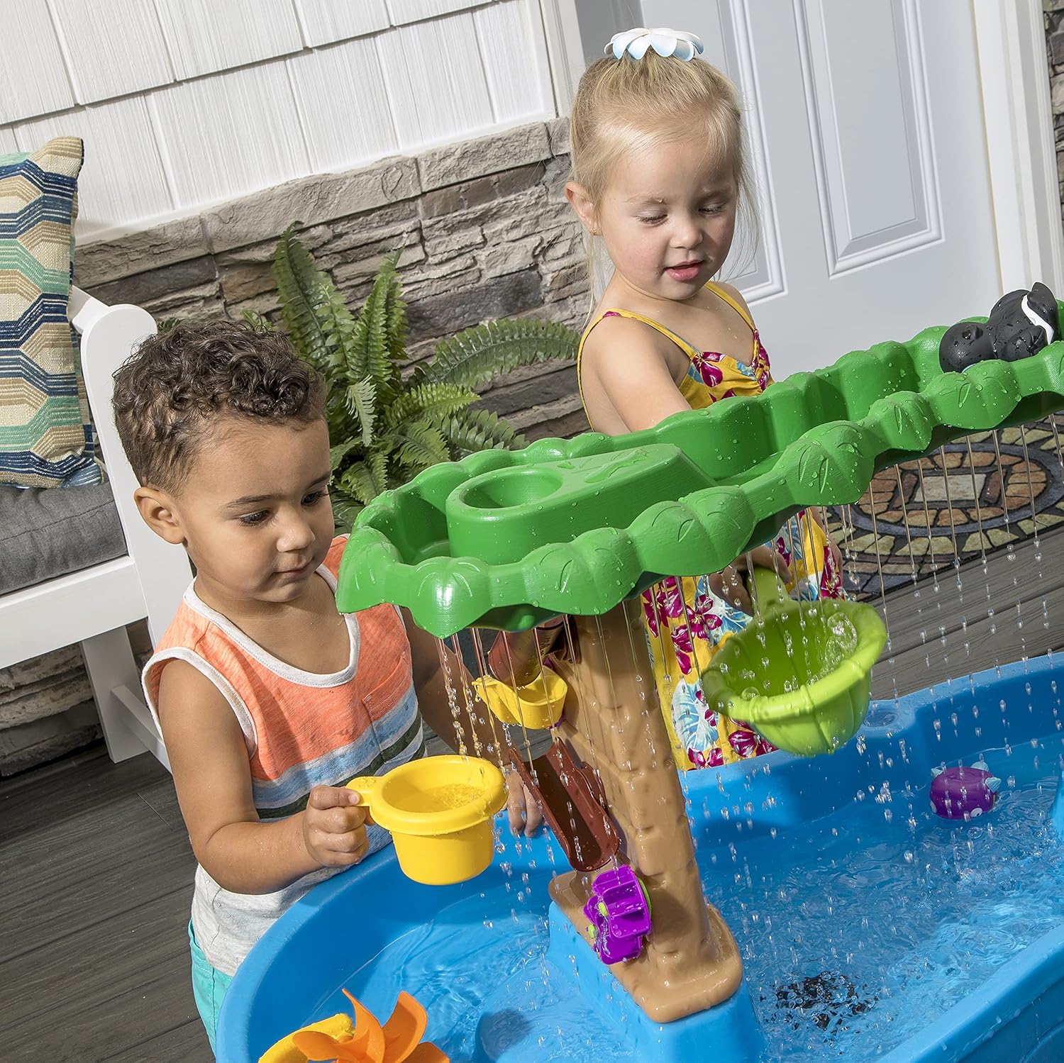 Colorful Kids Water Play Table with 13-Pc Accessory Set K240