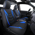 Black Waterproof Faux Leather Full Set Seat Covers D50041