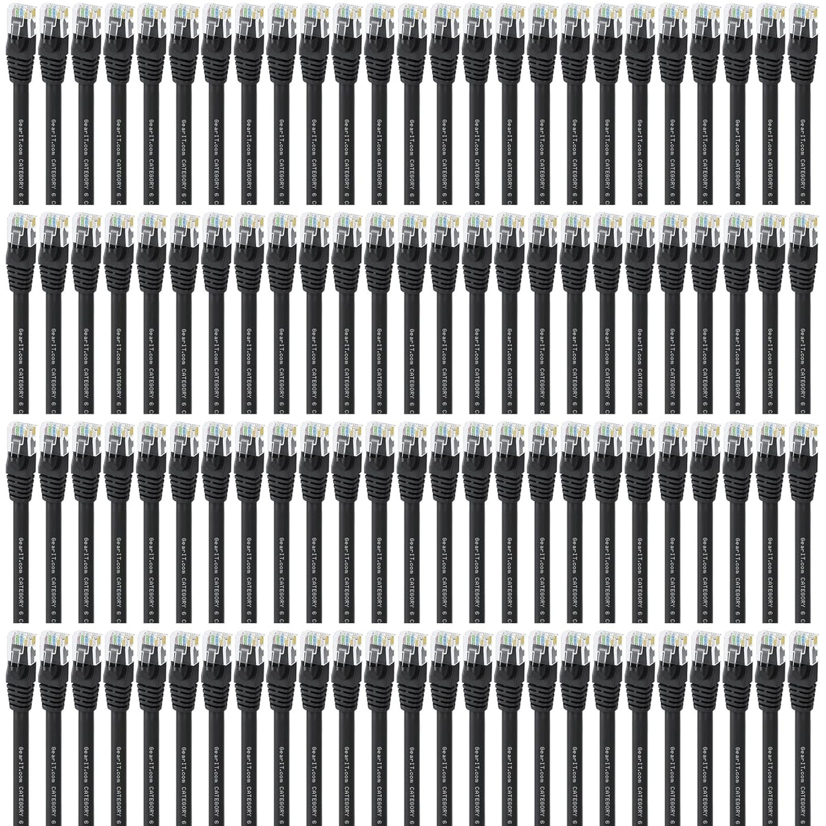 Cat 6 Ethernet Cable 0.5 ft 100-Pack Black R108818