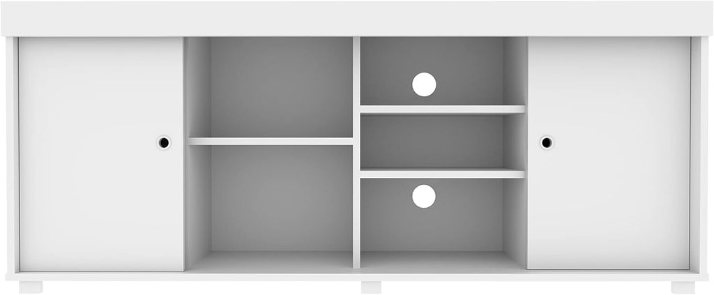 White TV Storage Entertainment Stand V7597
