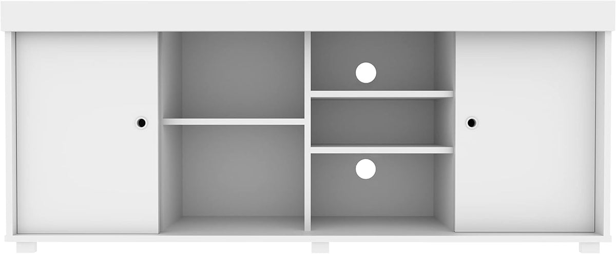 White TV Storage Entertainment Stand V7597