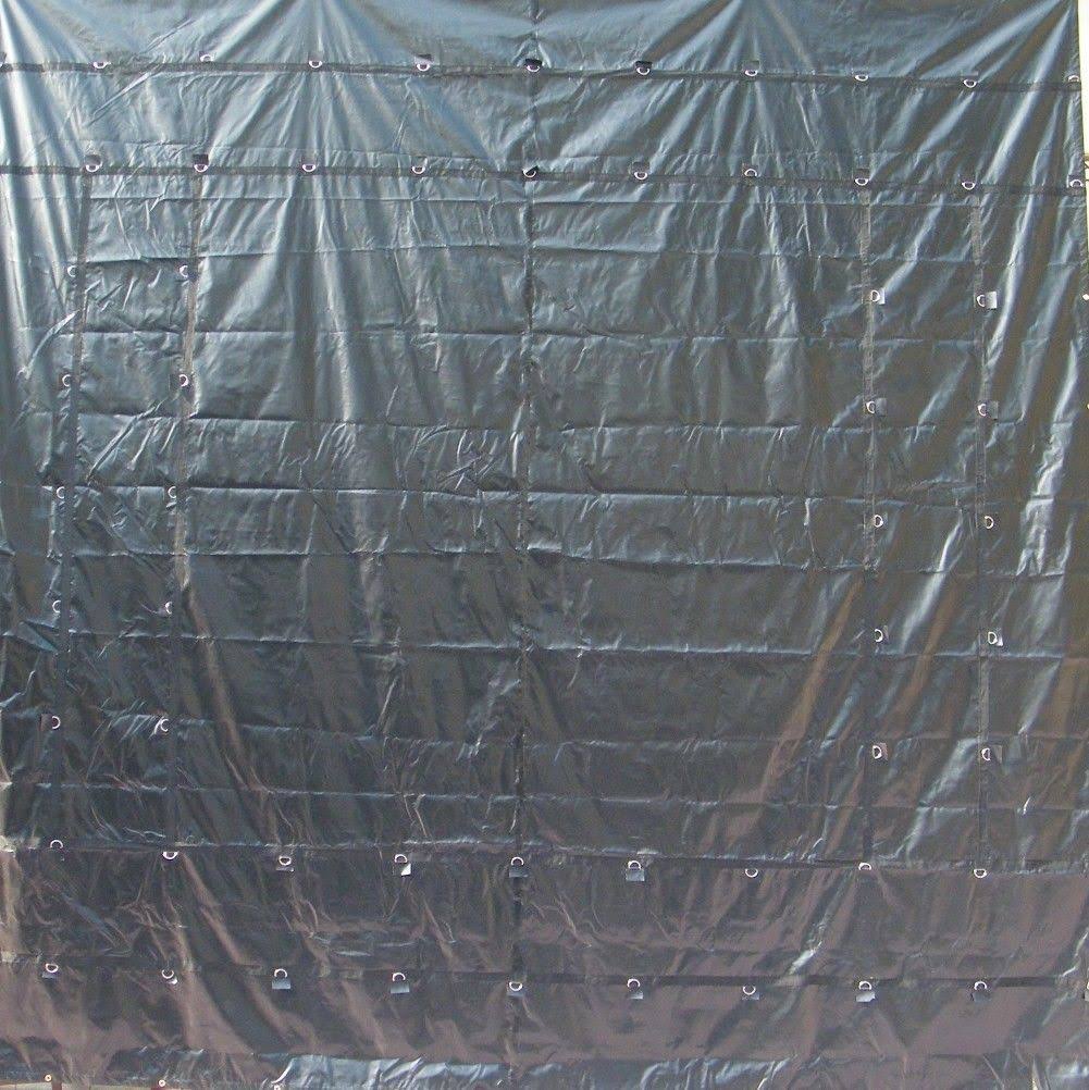 Black Flatbed Truck Tarp R633