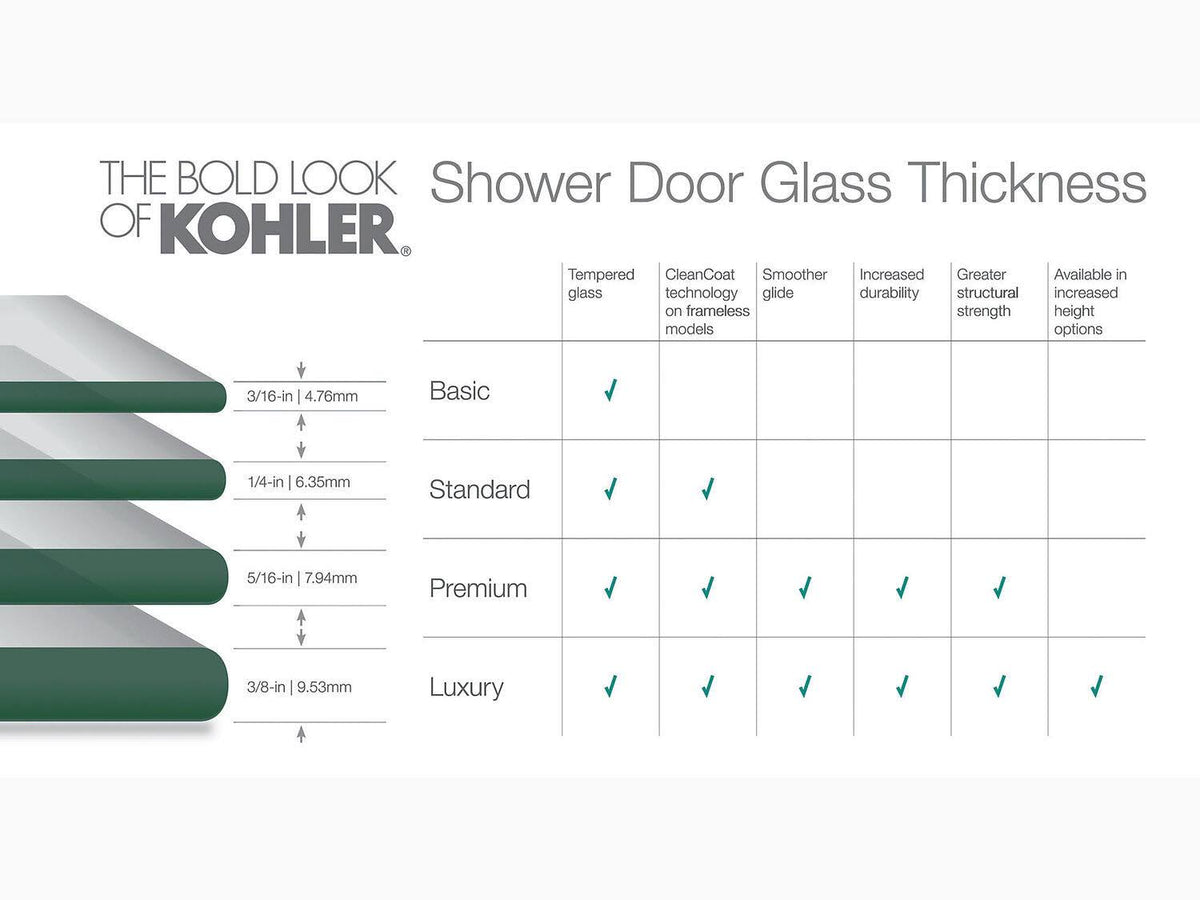 Frosted Glass Shower Door I14680