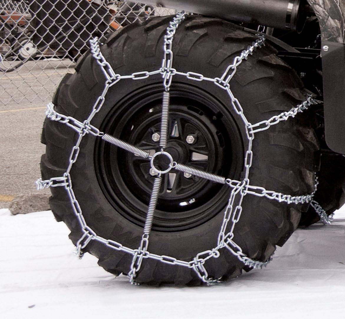 ATV V-Bar Tire Traction Chain, 1 pair Pack of 2 G441