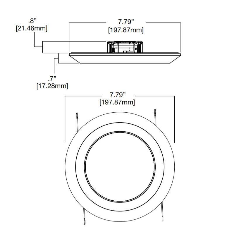 13.2W LED Surface Downlight, 3000K R383