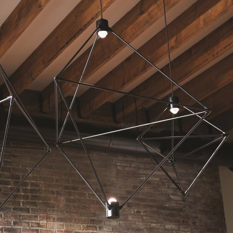 Matte Black LED Chandelier T72116