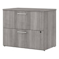 2 Drawer Lateral File Cabinet, 36W, Platinum Gray V42686