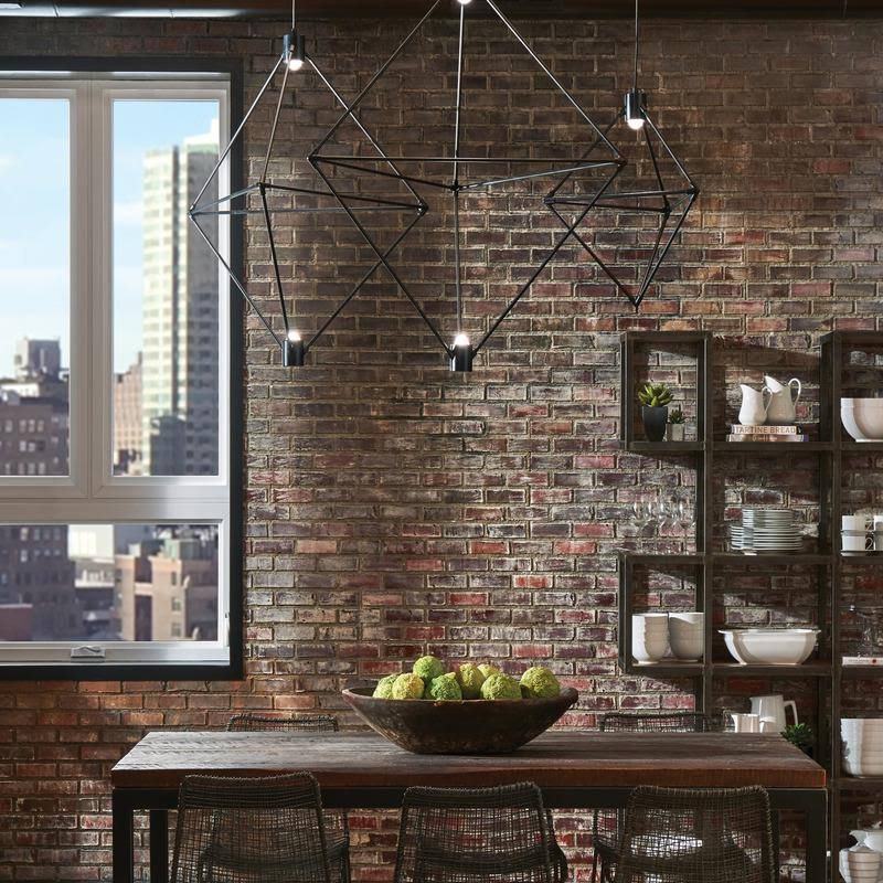 Matte Black LED Chandelier T72116