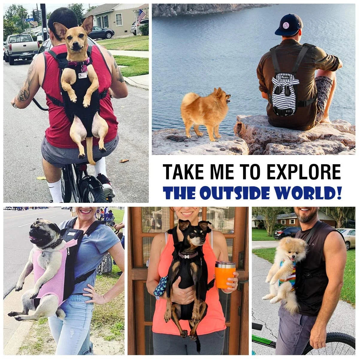 Pet Carrier Backpack Travel Bag for Small Medium Dogs Cats Puppies B76890