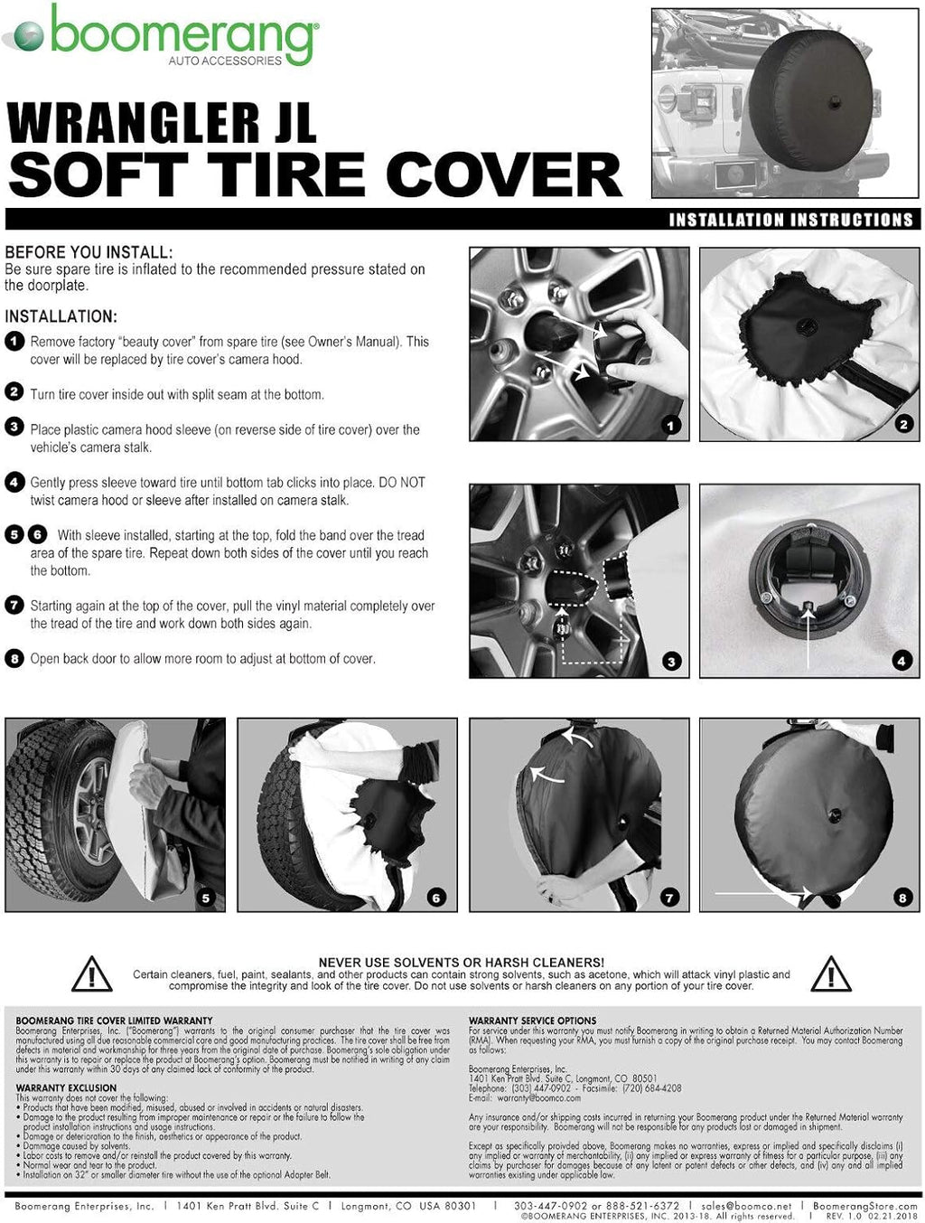 Pink Print Soft JL Tire Cover for Jeep Wrangler with Back-up Camera Pack of 2 Z3032