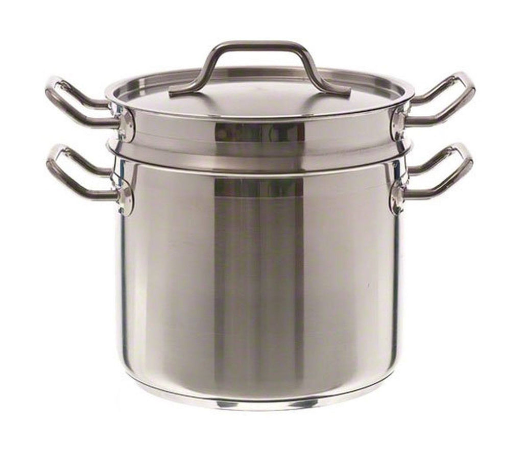 12 qt Induction Ready Stainless Steel Double Boiler with Cover R764