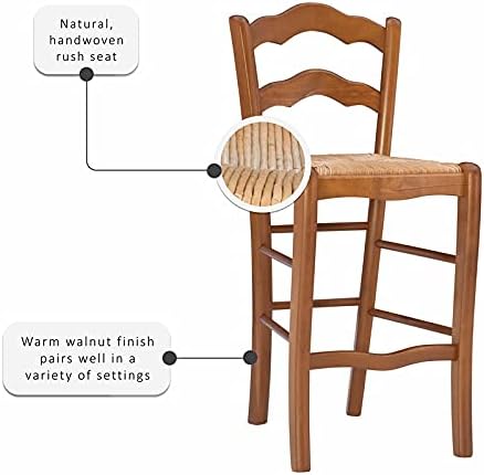 Set of Two Wood Counter Stools T77742