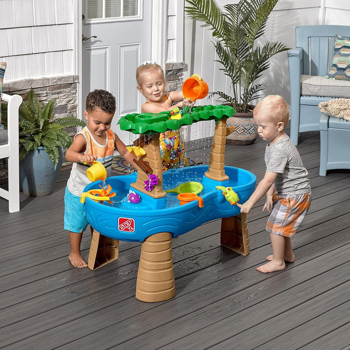 Colorful Kids Water Play Table with 13-Pc Accessory Set K240
