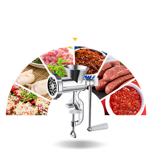 Manual Meat Grinder Stainless Steel Sausage Maker Y188423