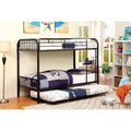 Black Twin Over Twin Bunk Bed F653329